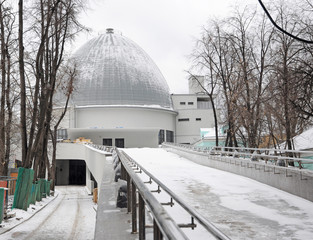 Moscow planetarium in winter