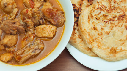 Chicken balti with Paratha