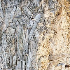 Wooden pressed shavings natural background