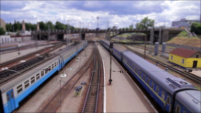 The toy railway (tilt-shift)