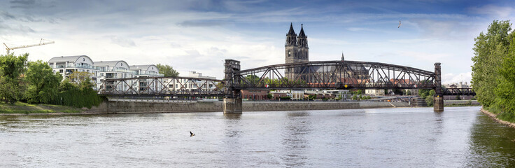 Magdeburg - DOM -  Elbpanorama