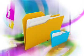 digital background of folder in color background