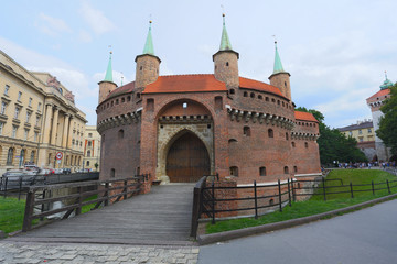 Naklejka premium Kraków - Barbakan