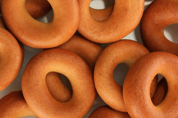 tasty bagels, close up