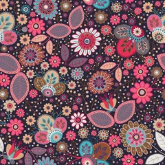 Foto auf Alu-Dibond Seamless floral pattern © sunny_lion