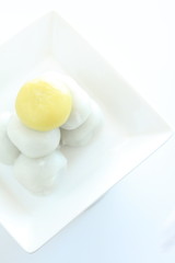 Mid autumn festival food, mochi dango