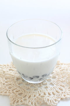 asian sweet drink, tapioca and coconut milk