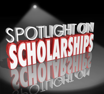 Spotlight On Scholarships Words Tuition Payment College Degree