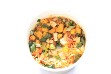 Obraz na płótnie Canvas instant noodles for emergance food image