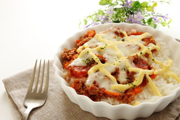 Italiand food, Doria with cheese and mayonnaise on top