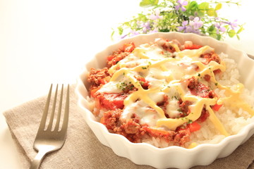 Italiand food, Doria with cheese and mayonnaise on top