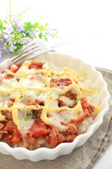 Italiand food, Doria with cheese and mayonnaise on top