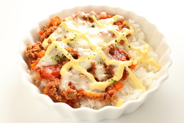 Italiand food, Doria with cheese and mayonnaise on top