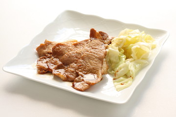 japanese food, ginger pork