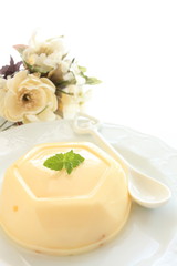 Asian sweet food, mango pudding