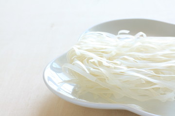 Vietnamese food, dried rice noodles