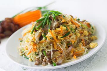 Fried vermicelli noodle  Pad Wun Sen 