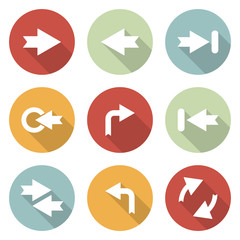 Arrow vector sign icon set