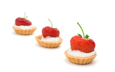 Tasty tartlet with strawberries