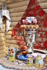 Russian tea drinking