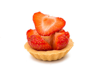Tasty tartlet with strawberries