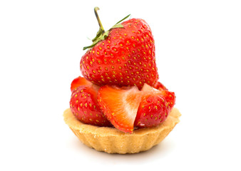 Tasty tartlet with strawberries
