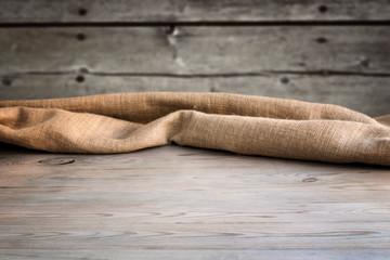 Wooden table with background