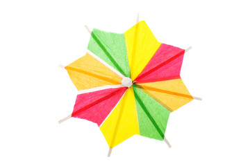 cocktail umbrella isolated