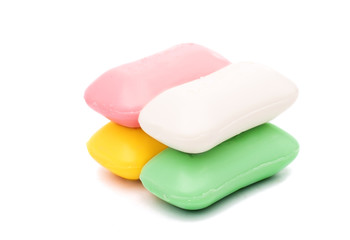 color soap isolated