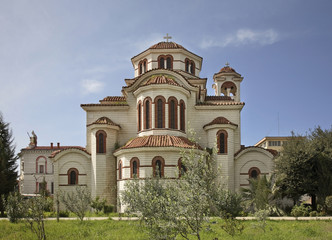 Fototapeta na wymiar Cathedral of Saint Paul and Saint Astius in Durres. Albania.