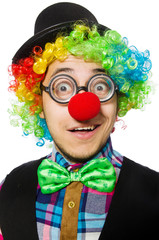 Clown isolated on the white background