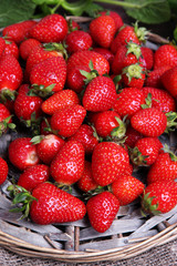 Ripe sweet strawberries