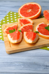 Ripe grapefruits