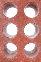 Brown brick texture, close up