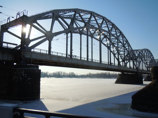 Railway bridge (Riga, Latvia)