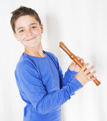 boy with flute © wernerimages