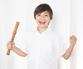 boy with flute © wernerimages