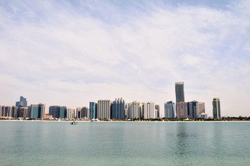 Fototapeta premium Skyscrapers in Abu Dhabi, United Arab Emirates