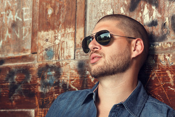 Close up of a young man