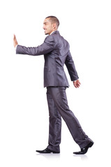 Businessman isolated on the white