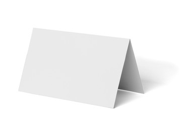 folded leaflet white blank paper template book