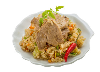 Fried rice with pork