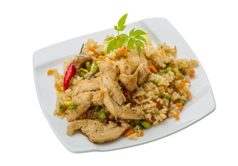 Fried rice with chicken