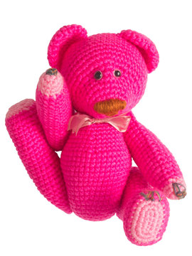Pink Teddy Bear Stuffed Toy