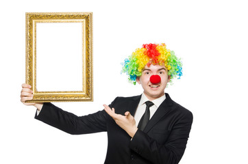 Clown isolated on the white background