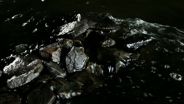 river on the white background
