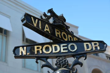 Peel and stick wall murals Los Angeles Rodeo Drive