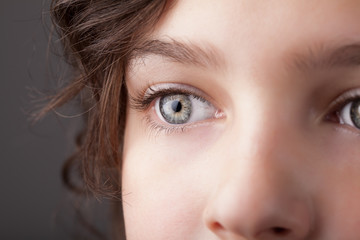 Portrait of a pretty girl  close up eye