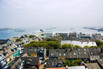 Helgoland Hafen Panorama
