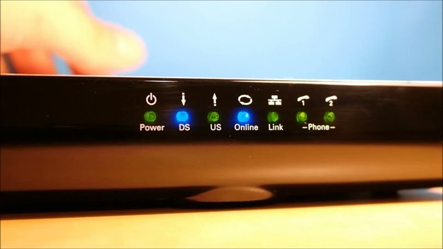 Kabelmodem start to reset